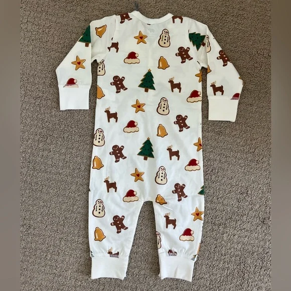 Monica & Andy Christmas Holiday Cookies On The Go One Piece Baby Size 9-12M New - Picture 3 of 8